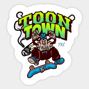 Luminous Skates of Toon Town YXE Sticker